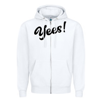 White YEES! Zipper Hoodie - Bettercallsaul