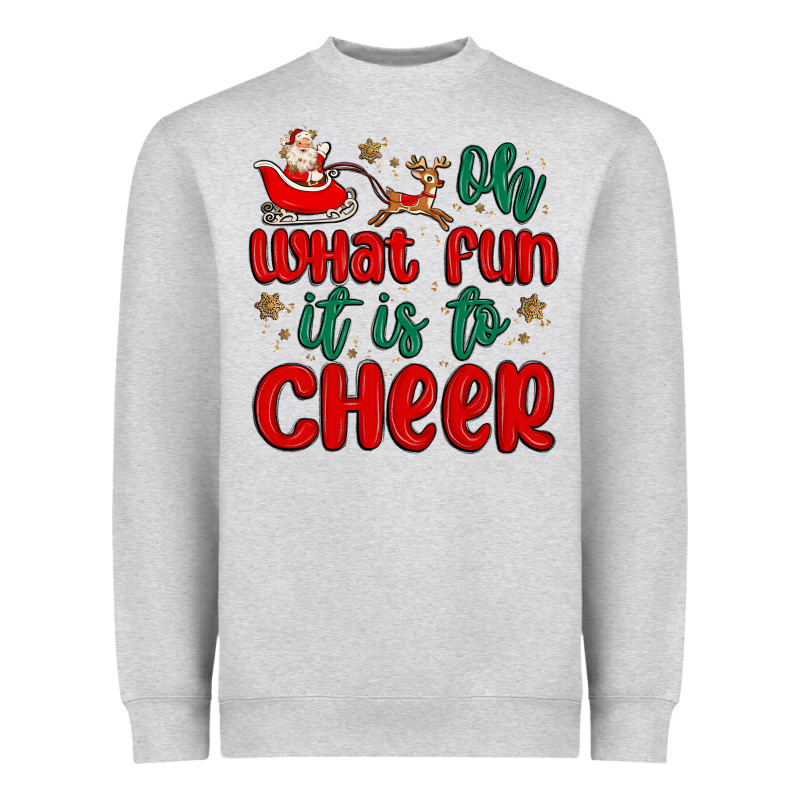 Oh What Fun It Is To Cheer Heavyweight Sweatshirt by MaliasSmallBusiness | Teevron