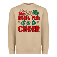 Mushroom oh what fun it is to cheer Heavyweight Sweatshirt - MaliasSmallBusiness