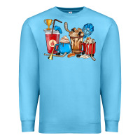 Ocean Blue Hockey coffee cups Premium Sweatshirt - HowdyJamesFarm