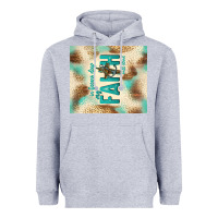 Heather Grey faith with cross Heavyweight Hoodie - TumblerDesignByShophia