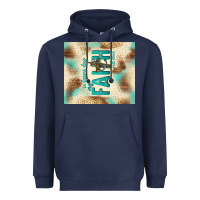 Navy faith with cross Heavyweight Hoodie - TumblerDesignByShophia