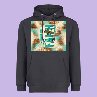 Faith With Cross Heavyweight Hoodie Designed By Tumblerdesignbyshophia
