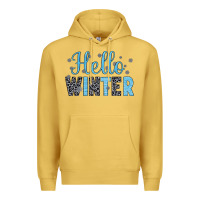 Antique Gold hello winter Premium Hoodie - JahusDesignShop