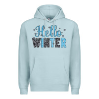 Blue Mist hello winter Premium Hoodie - JahusDesignShop
