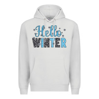 Dove Grey hello winter Premium Hoodie - JahusDesignShop