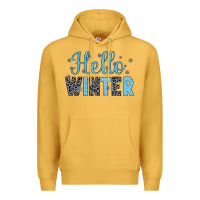 Mustard hello winter Premium Hoodie - JahusDesignShop
