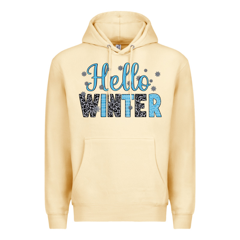 Hello Winter Premium Hoodie by JahusDesignShop | Teevron