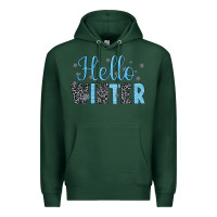 Sports Green hello winter Premium Hoodie - JahusDesignShop