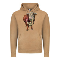 Vintage Camel hereford bull face Vintage Hoodie - LillyAllenDesigns