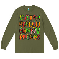Army Green cotton headed ninny muggins Long Sleeve Tee - MaliasSmallBusiness