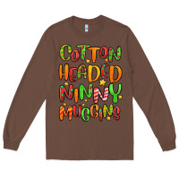 Chestnut cotton headed ninny muggins Long Sleeve Tee - MaliasSmallBusiness