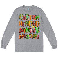 Heather Grey cotton headed ninny muggins Long Sleeve Tee - MaliasSmallBusiness