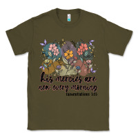 Army Green his mercies are new every morning Classic Tee - MaliasSmallBusiness