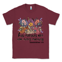 Burgundy his mercies are new every morning Classic Tee - MaliasSmallBusiness