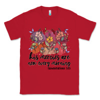 Red his mercies are new every morning Classic Tee - MaliasSmallBusiness