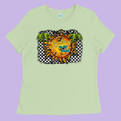 Sunshine On My Mind Ladies Tee Designed By Racoondesign
