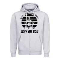 Heather Grey EFF You See Kay Why Oh You Skeleton Yogas Vintage Zipper Hoodie - Bettercallsaul
