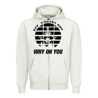 Oatmeal Heather EFF You See Kay Why Oh You Skeleton Yogas Vintage Zipper Hoodie - Bettercallsaul