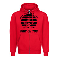 Red EFF You See Kay Why Oh You Skeleton Yogas Vintage Zipper Hoodie - Bettercallsaul