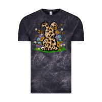 Cloud Black western floral bunny Vintage Tee - MaliasSmallBusiness