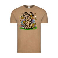 Vintage Coffee western floral bunny Vintage Tee - MaliasSmallBusiness