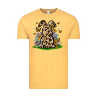Vintage Mustard western floral bunny Vintage Tee - MaliasSmallBusiness