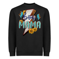 Black boy mama lightning bold Heavyweight Sweatshirt - NancyCooperArtShop