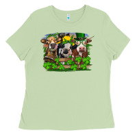 Matcha St patrick's day heifers Ladies Tee - RanaPortraitStore