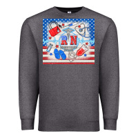 Charcoal Heather American memorial day rn registered nurse Premium Sweatshirt - TumblerDesignByShophia