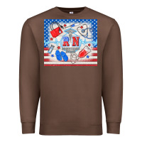 Chestnut American memorial day rn registered nurse Premium Sweatshirt - TumblerDesignByShophia