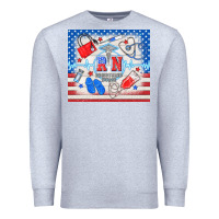 Heather Grey American memorial day rn registered nurse Premium Sweatshirt - TumblerDesignByShophia