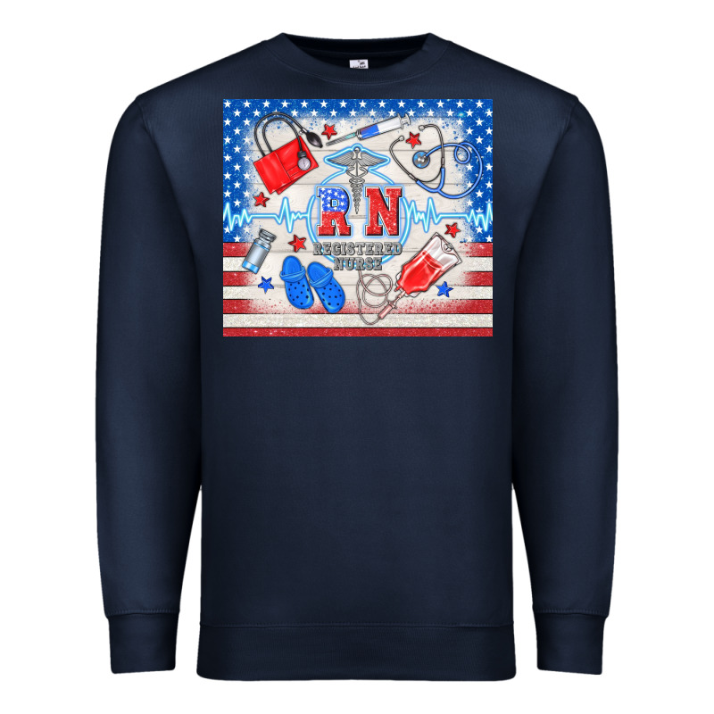 American Memorial Day Rn Registered Nurse Premium Sweatshirt by TumblerDesignByShophia | Teevron