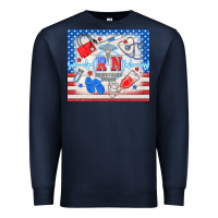 Navy American memorial day rn registered nurse Premium Sweatshirt - TumblerDesignByShophia