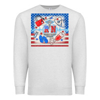Oatmeal Heather American memorial day rn registered nurse Premium Sweatshirt - TumblerDesignByShophia