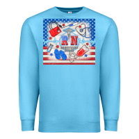 Ocean Blue American memorial day rn registered nurse Premium Sweatshirt - TumblerDesignByShophia