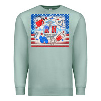 Seafoam American memorial day rn registered nurse Premium Sweatshirt - TumblerDesignByShophia