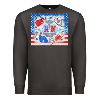 Smoke American memorial day rn registered nurse Premium Sweatshirt - TumblerDesignByShophia