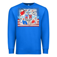 True Royal American memorial day rn registered nurse Premium Sweatshirt - TumblerDesignByShophia
