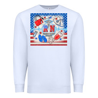 White American memorial day rn registered nurse Premium Sweatshirt - TumblerDesignByShophia