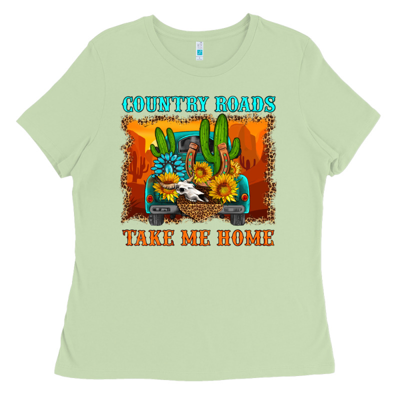 Country Roads Take Me Home Ladies Tee by HRA Design Shop | Teevron