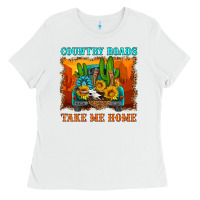 White country roads take me home Ladies Tee - HRA Design Shop
