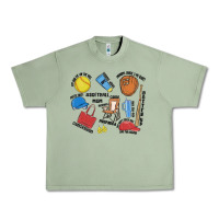 Oil Green softball mom Urban Heavy Tee - MaliasSmallBusiness