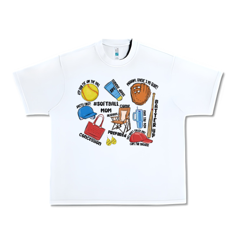 Softball Mom Urban Heavy Tee by MaliasSmallBusiness | Teevron