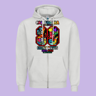 California 89 Zipper Hoodie Designed By Bettercallsaul