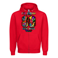 Red California 89 Zipper Hoodie - Bettercallsaul