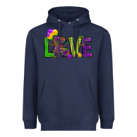 Navy Love Louisiana Heavyweight Hoodie - HowdyJamesFarm