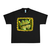 Black just lucky Urban Heavy Tee - AdoDesignShop