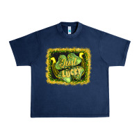 Navy just lucky Urban Heavy Tee - AdoDesignShop
