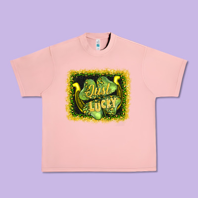 Just Lucky Urban Heavy Tee Designed By Adodesignshop
